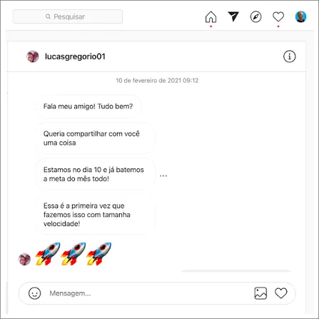 Print de depoimento de aluno do +ESSENCIAL